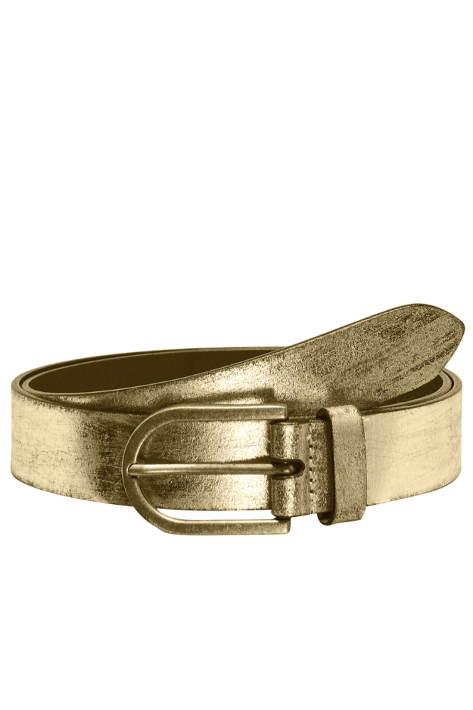 ONLVIGGA SHINY LEATHER JEANS BELT A 15312109 GOLD COLOUR/ANTIQUE